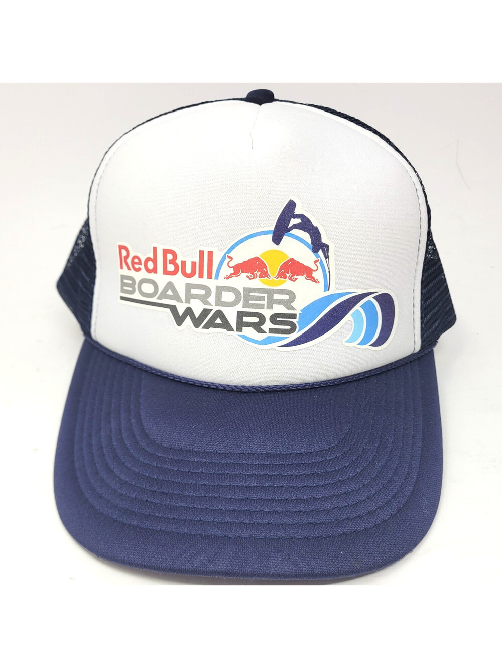 Red Bull Boarder Wars Trucker Hat Snapback Mesh Cap Wakeboard Event OTTO